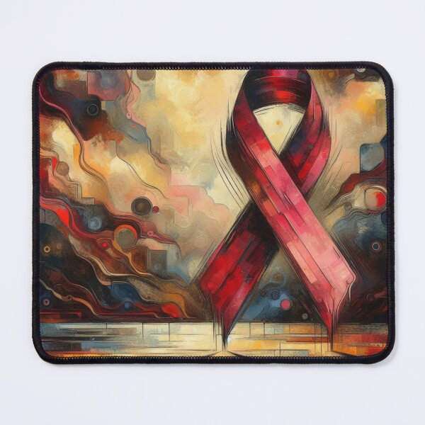 Item preview, Abstract Red Awareness Ribbon designed and sold by HealthCoreCommunity.