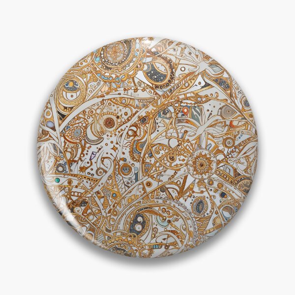 Item preview, Abstract Ornamental Design, Golden Patterns, Geometric Elements designed and sold by CoolPixels.