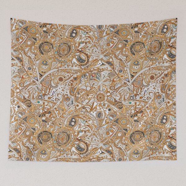 Item preview, Abstract Ornamental Design, Golden Patterns, Geometric Elements designed and sold by CoolPixels.