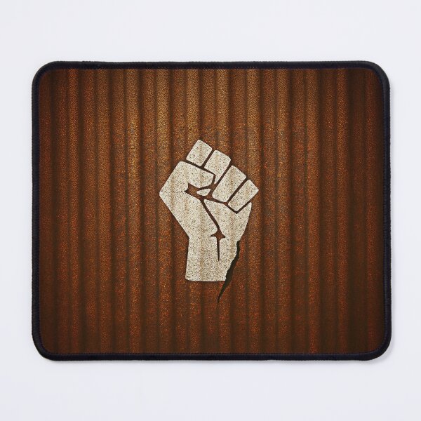Item preview, Fist of Strength – Rusted Corrugated Iron Wall Art designed and sold by Michael van der Hoorn.