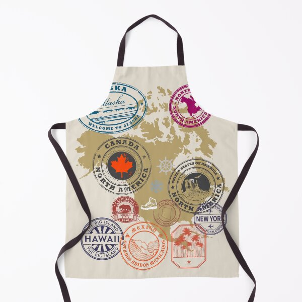 Item preview, Travel to North America, stamps designed and sold by studio838.