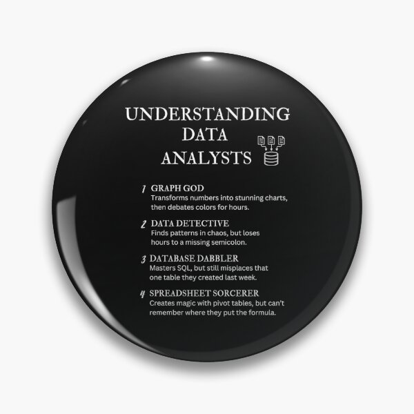 Item preview, Understanding Data  Analysts - Funny Definitions - Black designed and sold by PsyFlow35.