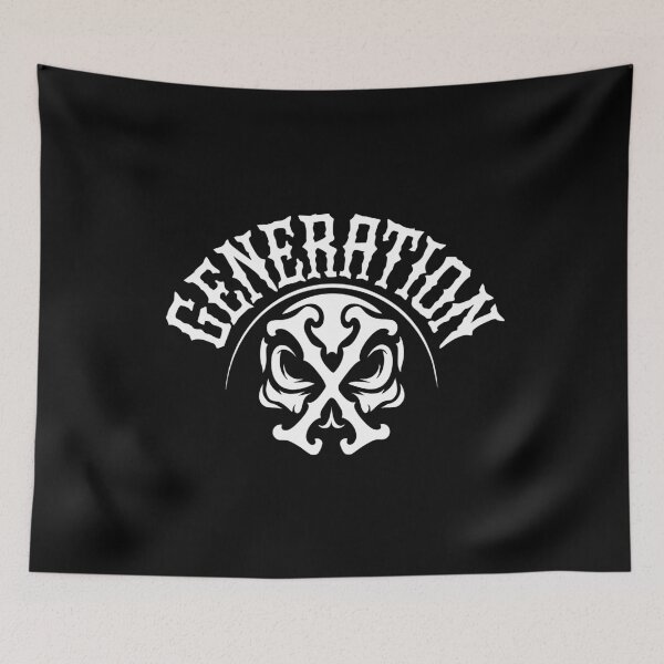 Artikelvorschau, Generation X Gothic Totenkopfknochen Tattoo Art Design Gen X entworfen und verkauft von w1ckerman.