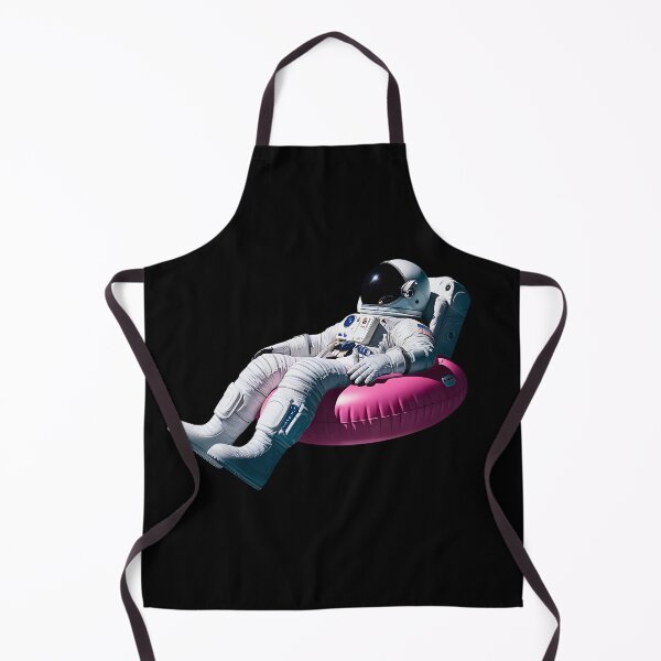 Item preview, Chill in Space – Astronaut Floating on a Pink Inflatable Ring Floating Dream designed and sold by SlocifieShop.
