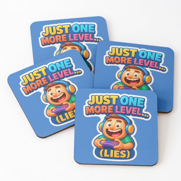 Item preview, Just one more level... (Lies) – Funny Gamer Design designed and sold by Girih.