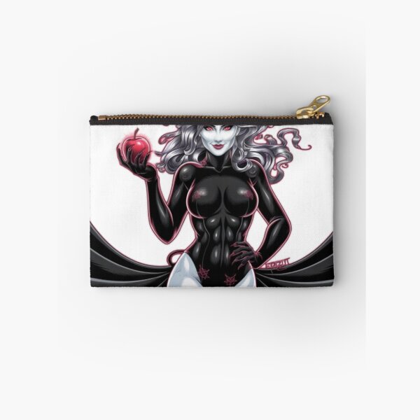 Item preview, "Feminine Satanic Allure – Seductive Gothic Demon Woman Artwork with Hidden Dark Symbolism" designed and sold by Fruzbt.