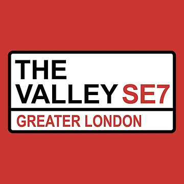 Artwork thumbnail, Charlton The Valley Iconic Street Sign by DelfDesign