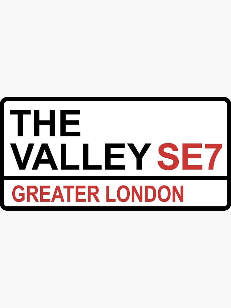 Thumbnail 3 of 3, Sticker, Charlton The Valley Iconic Street Sign designed and sold by DelfDesign.