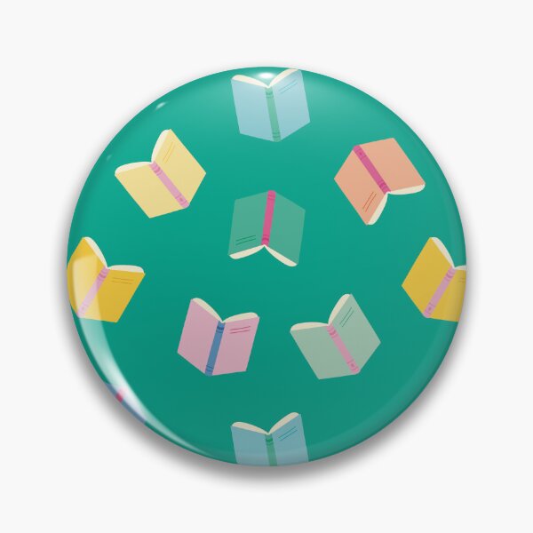 Item preview, Colorful books with turquoise background for booklovers designed and sold by StudioPippinDesigns.