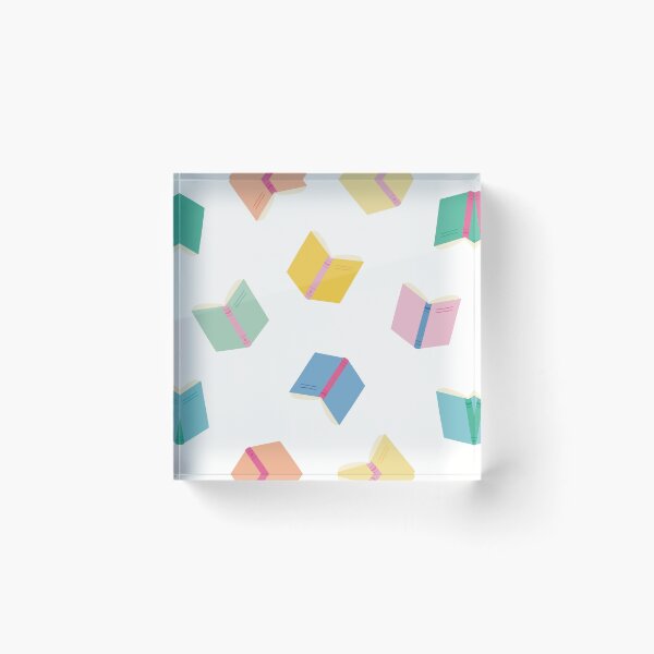 Item preview, Colorful books with white background for booklovers designed and sold by StudioPippinDesigns.