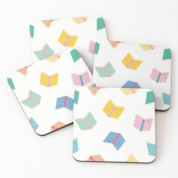 Item preview, Colorful books with white background for booklovers designed and sold by StudioPippinDesigns.