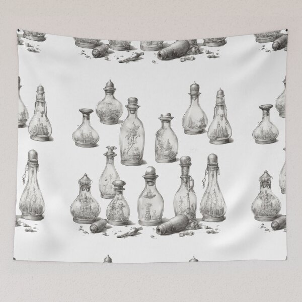 Item preview, Sketch of Magic Bottles designed and sold by Sadia  Jannat.