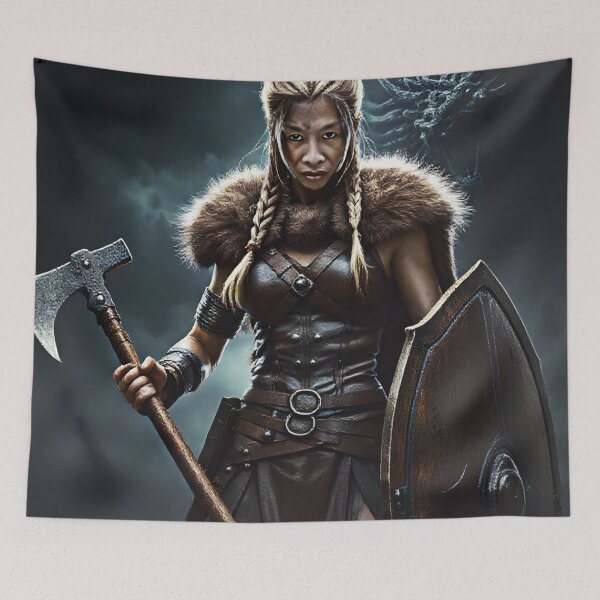 Item preview, Mixed Race Viking Warrior designed and sold by Huskyyy Designs.