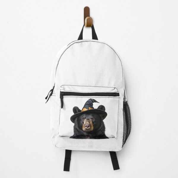 Item preview, American black bear Wearing Halloween Witch Hat designed and sold by LazyOwlStore.
