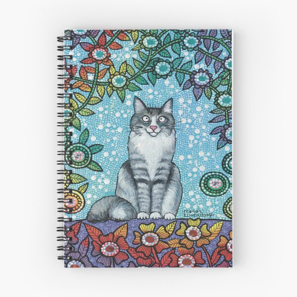 Item preview, NO AI Cat Between the Flowers designed and sold by ManonElmendorp.