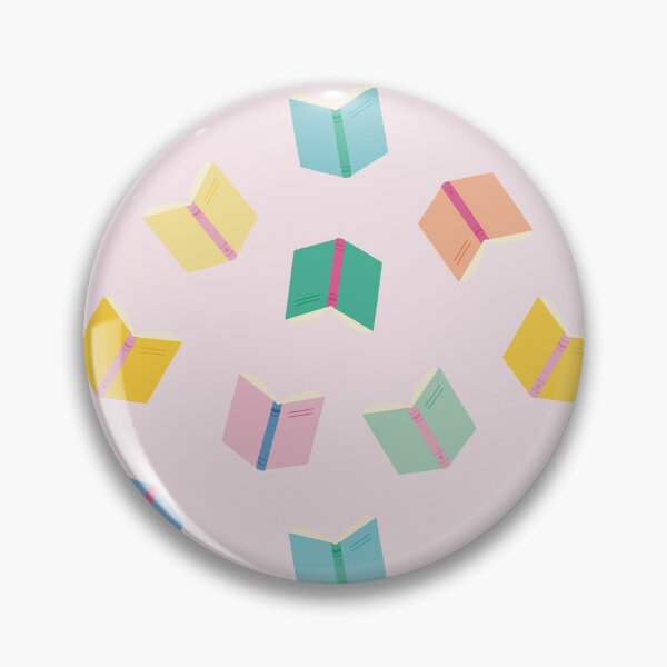 Item preview, Colorful books with soft pink background for booklovers designed and sold by StudioPippinDesigns.