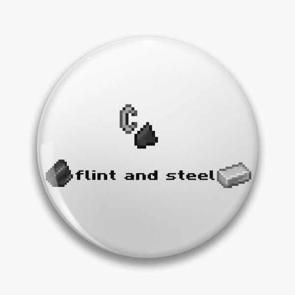 Item preview, Minecraft Pixel Art Flint and Steel Combo designed and sold by FabcoDesign.