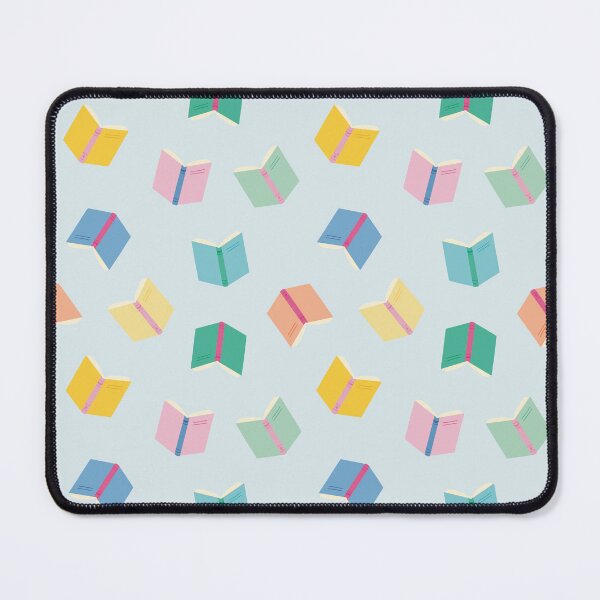 Item preview, Colorful books with soft blue background for booklovers designed and sold by StudioPippinDesigns.