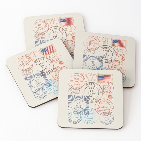 Item preview, Travel United States, stamps designed and sold by studio838.