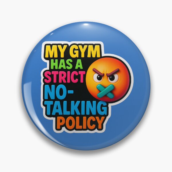 Item preview, Strict silence in the gym – humorous design designed and sold by Girih.