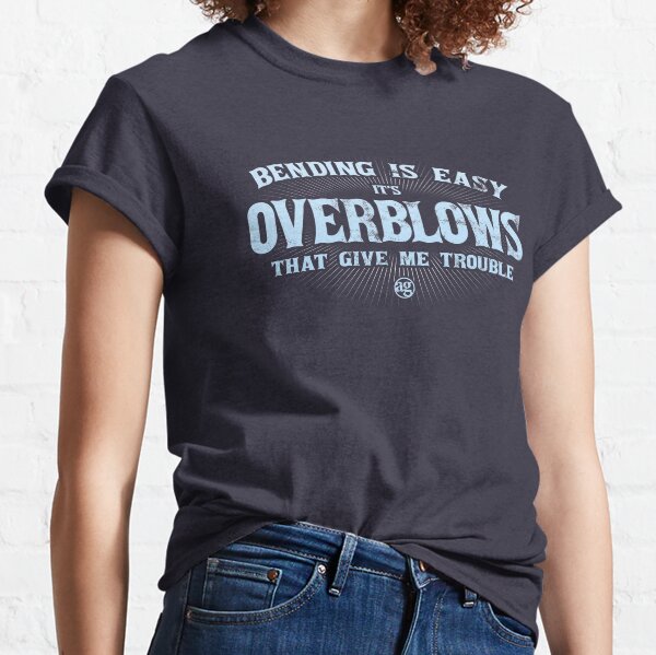 Adam Gussow's Modern Blues Harmonica - Bending Is Easy Overblows Give Me Trouble Classic T-Shirt