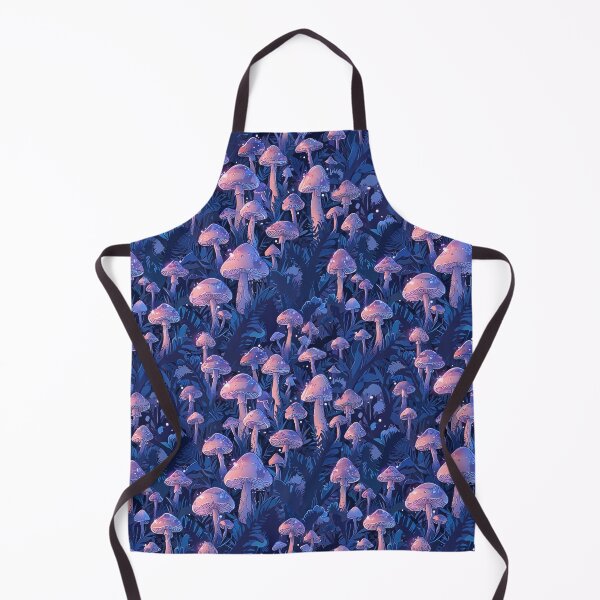 Item preview, A field of mushrooms in a mystical forest, purple hues designed and sold by CoolPixels.