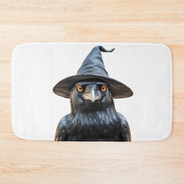 Item preview, Cuervo americano con sombrero de bruja de Halloween designed and sold by LazyOwlStore.