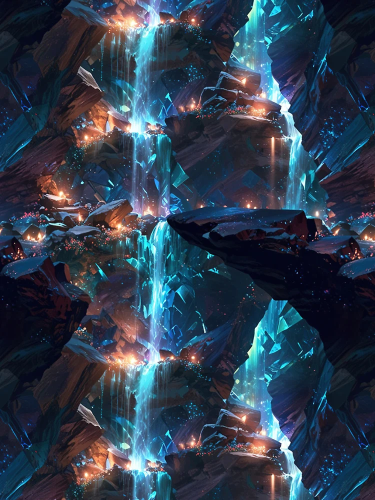 Thumbnail 4 of 4, iPhone Case, Waterfall pattern designed and sold by CoolPixels.
