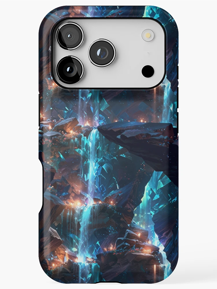 Thumbnail 1 of 4, iPhone Case, Waterfall pattern designed and sold by CoolPixels.