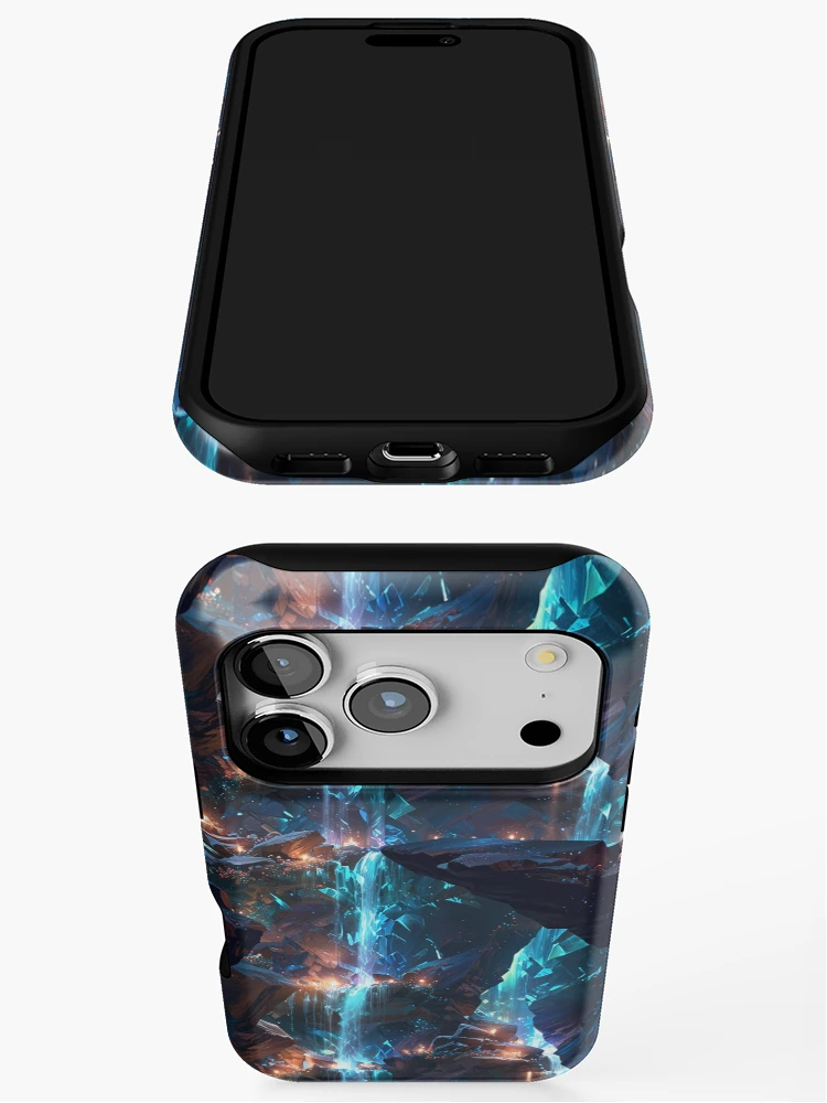 Thumbnail 3 of 4, iPhone Case, Waterfall pattern designed and sold by CoolPixels.
