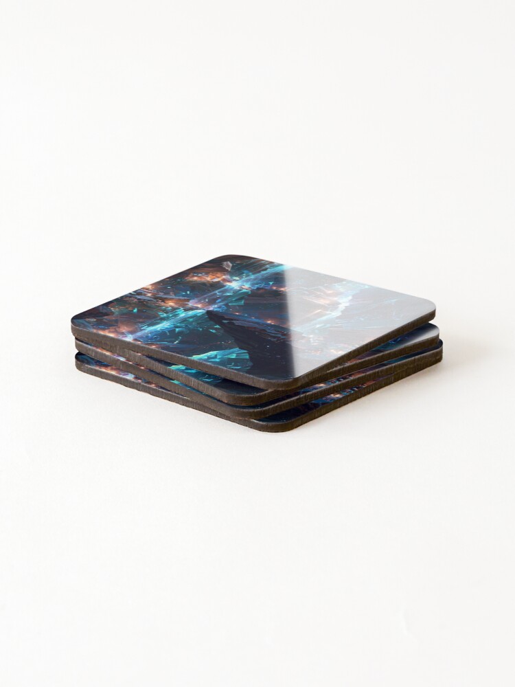 Thumbnail 4 of 5, Coasters (Set of 4), Waterfall pattern designed and sold by CoolPixels.