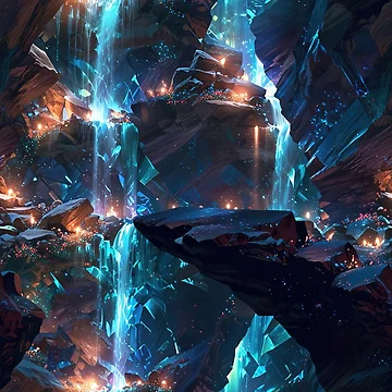Artwork thumbnail, Waterfall pattern by CoolPixels