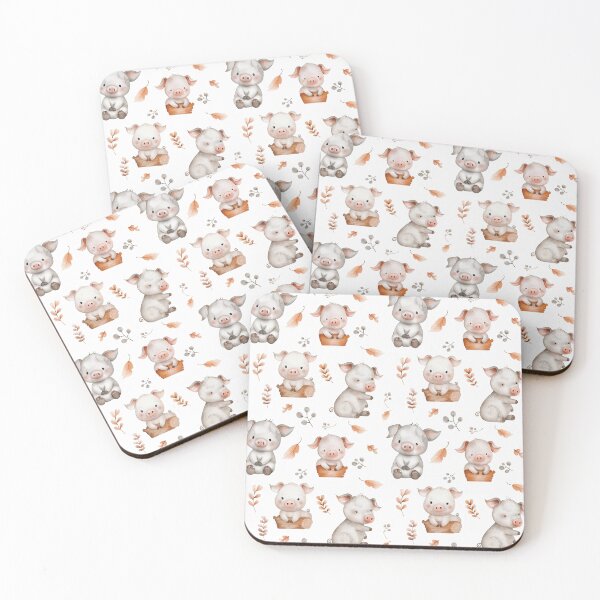 Item preview, gender neutral piglets designed and sold by PoppyLaneStudio.