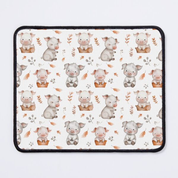 Item preview, gender neutral piglets designed and sold by PoppyLaneStudio.