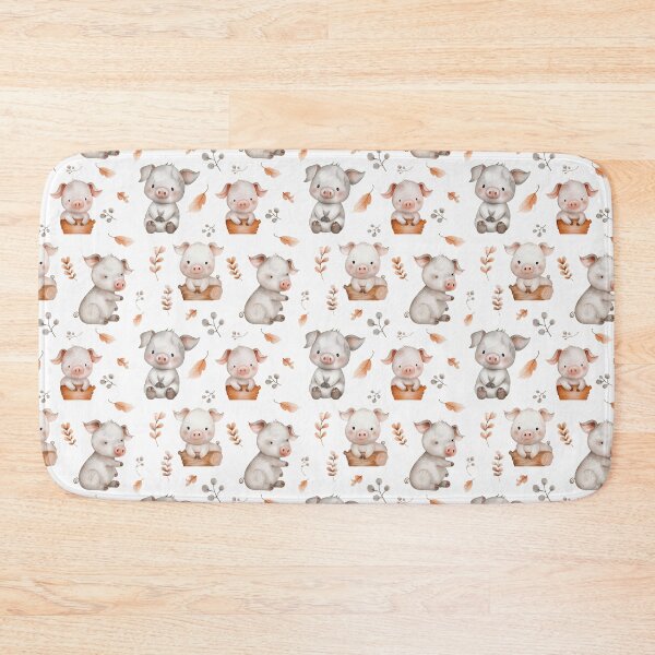 Item preview, gender neutral piglets designed and sold by PoppyLaneStudio.