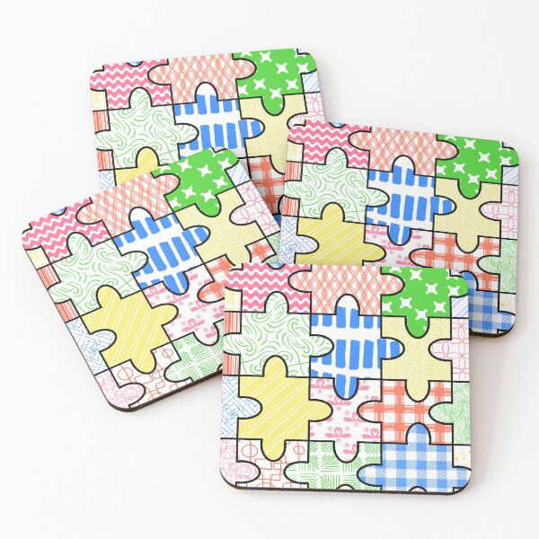 Item preview, Colorful Patterns Puzzle designed and sold by MKFDesigns.