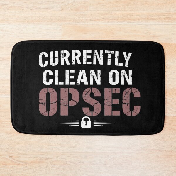 Item preview, Currently Clean on OPSEC | Military Humor | Veteran Security Awareness Tee designed and sold by Moh-nd-Eg.