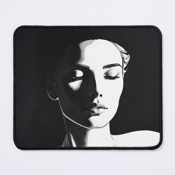 Item preview, Woman portrait in black and white sensual designed and sold by IHImage.