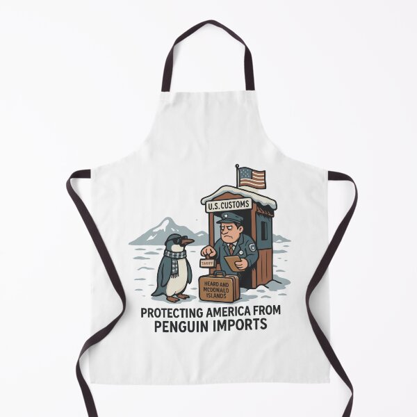 Item preview, Funny Penguin Tariff Satire Cartoon designed and sold by HandicraftArt.