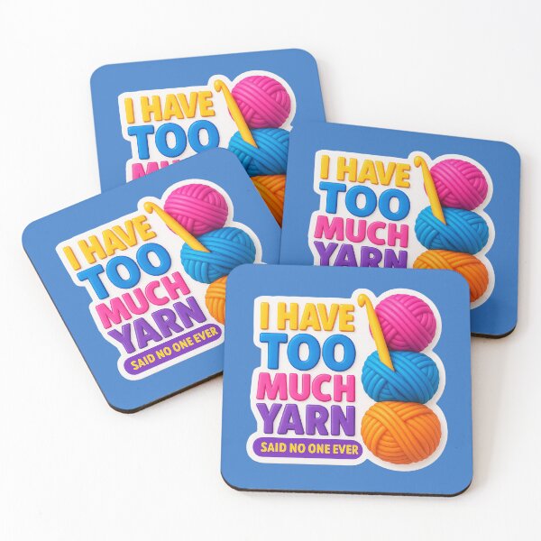 Item preview, Too much yarn? Never! – Humorous design for craft lovers designed and sold by Girih.