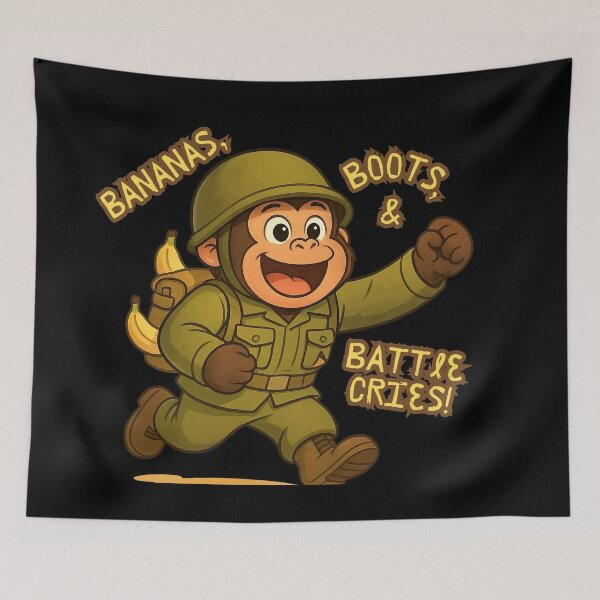 Item preview, Bananas, Boots, & Battle Cries! designed and sold by Fresh-Threads-X.
