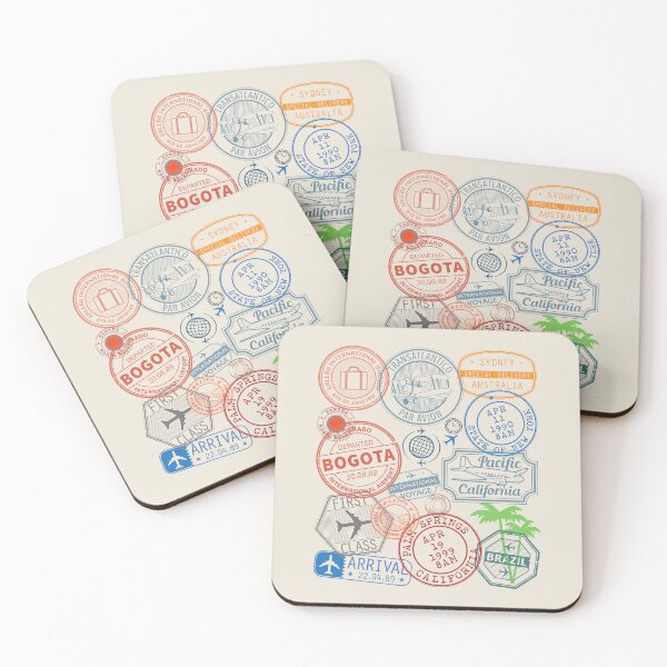 Item preview, Traveling around the world, stamps designed and sold by studio838.