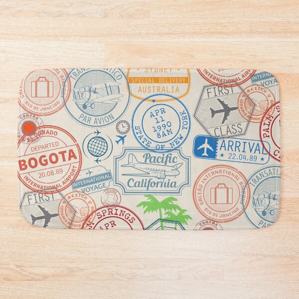 Item preview, Traveling around the world, stamps designed and sold by studio838.