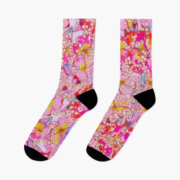 Item preview, Pink Blossom Haven Digital Floral Delight designed and sold by Clara Fruggeri.