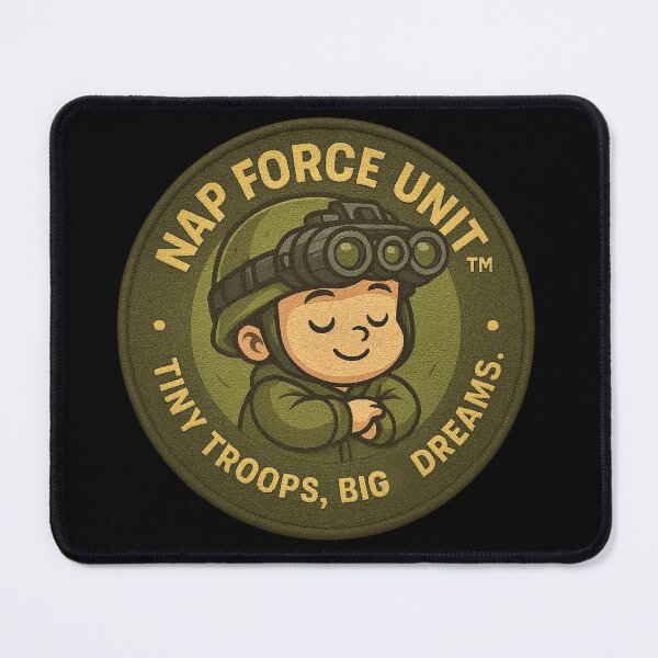 Item preview, Nap Force Unit Patch – “Tiny Troops, Big Dreams.” Tactical Baby Soldier Design designed and sold by Fresh-Threads-X.