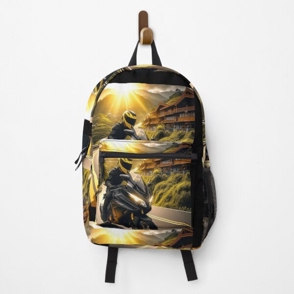 Item preview, Biker Touring at Tropical Sunset – AI Artwork for Motorcycle Adventure, Beach Vibes, and Vacation Lovers designed and sold by knalpot-design.