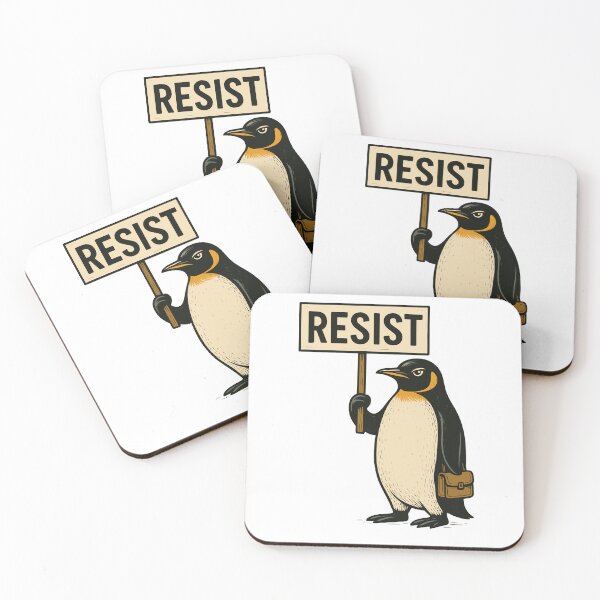 Item preview, Resist Penguin Activism no tariffs designed and sold by varioarts.