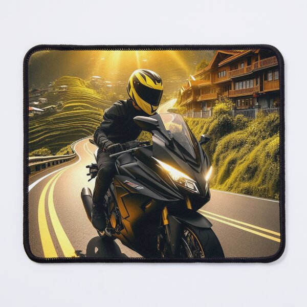 Item preview, Biker Touring at Tropical Sunset – AI Artwork for Motorcycle Adventure, Beach Vibes, and Vacation Lovers designed and sold by knalpot-design.