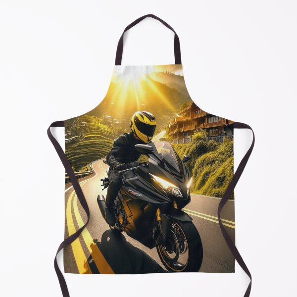 Item preview, Biker Touring at Tropical Sunset – AI Artwork for Motorcycle Adventure, Beach Vibes, and Vacation Lovers designed and sold by knalpot-design.