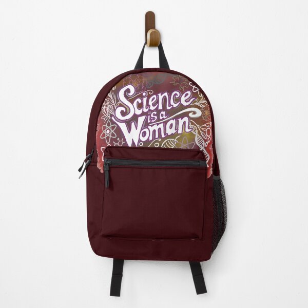 Item preview, Science is a woman. Red watercolor doodles drawing designed and sold by MySciPic.